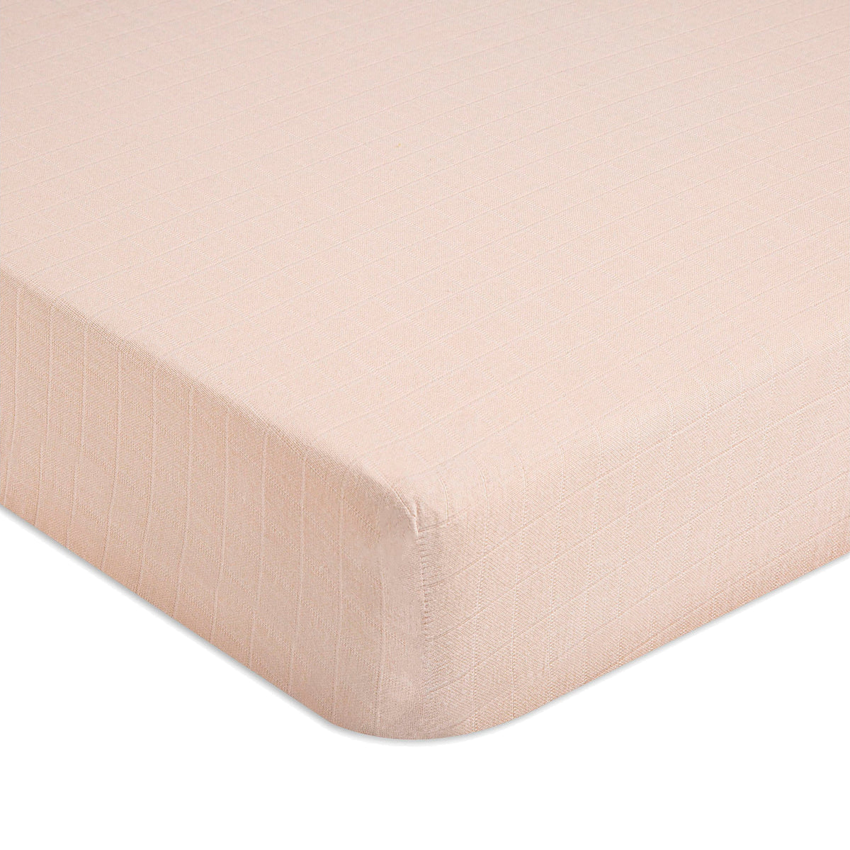 Crane Baby Crib Fitted Sheet - Muslin Desert Rose