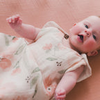 Crane Baby Crib Fitted Sheet - Muslin Copper