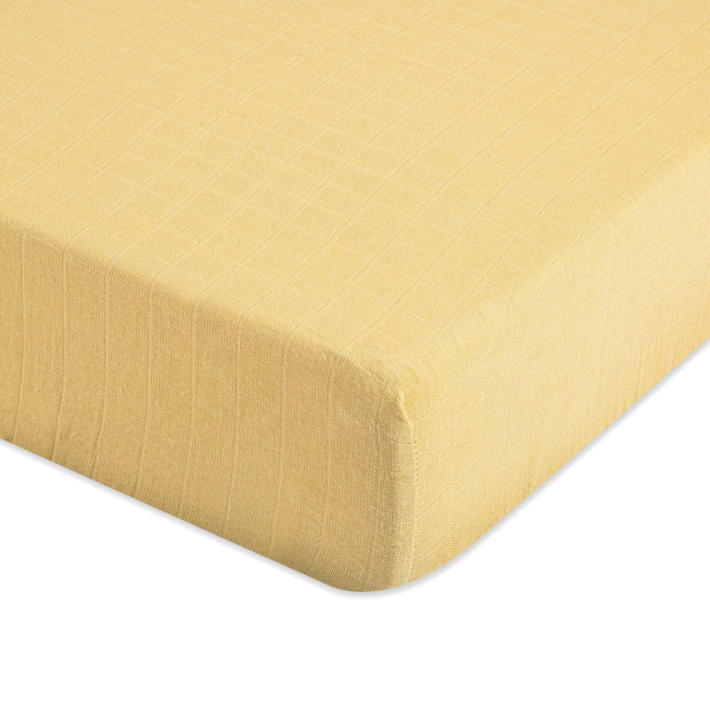 Crane Baby Crib Fitted Sheet - Muslin Ochre