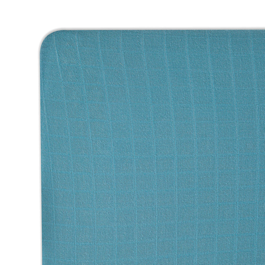 Crane Baby Crib Fitted Sheet - Muslin Riverstone
