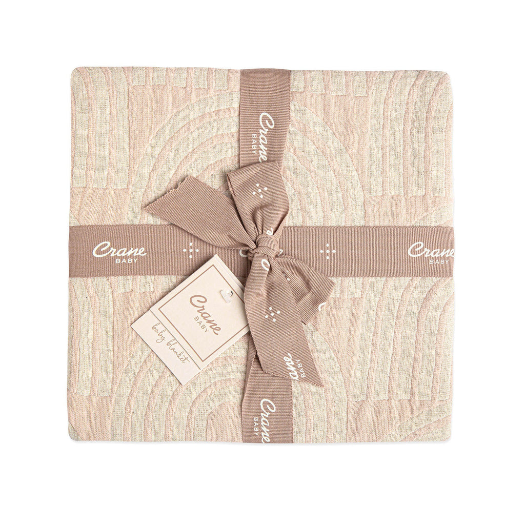 Crane Baby Jacquard Blanket Rainbow