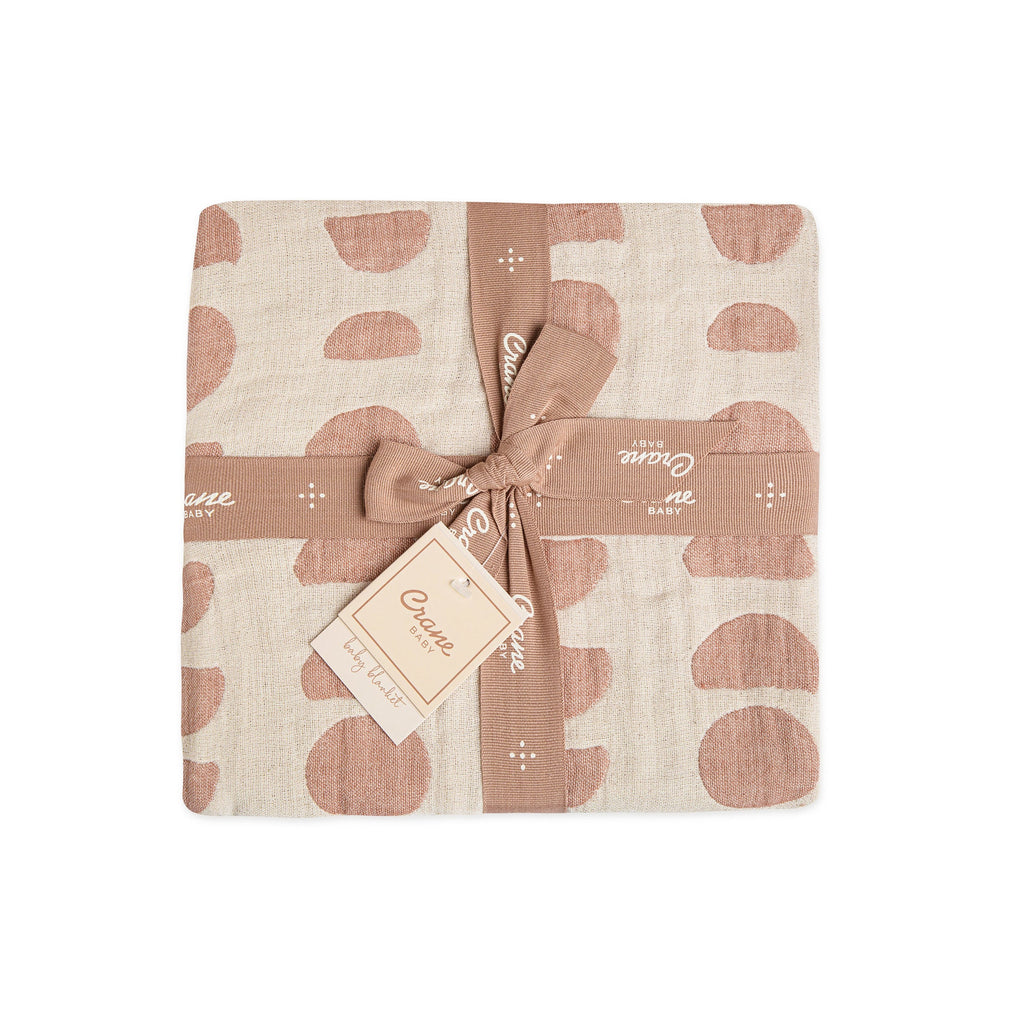 Crane Baby Jacquard Blanket Copper Moon Phase