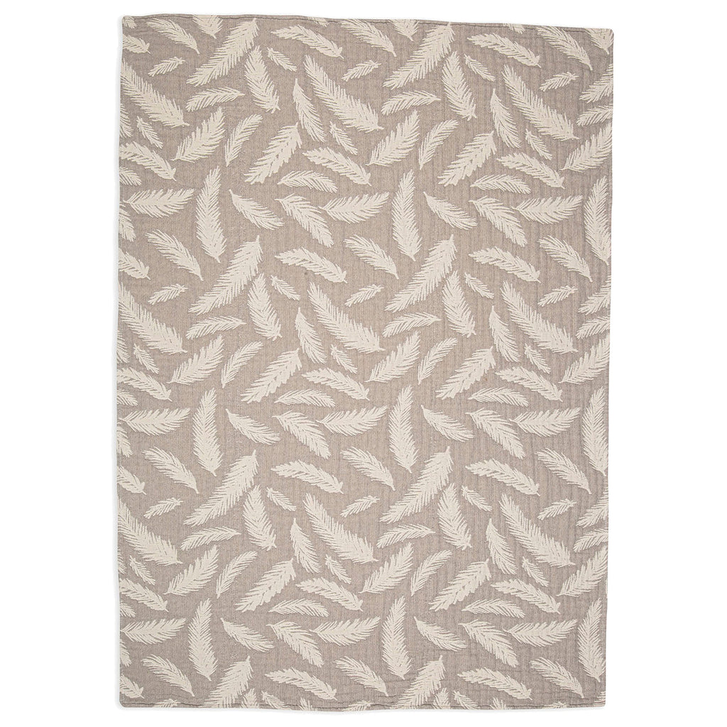 Crane Baby Jacquard Blanket Grey Feather