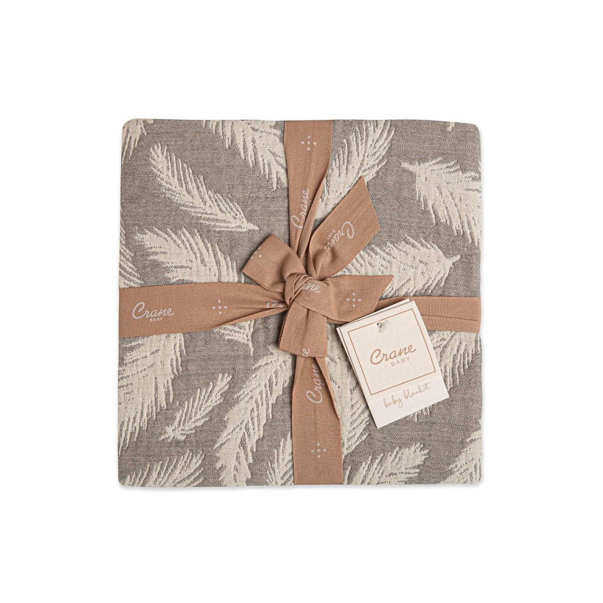 Crane Baby Jacquard Blanket Grey Feather