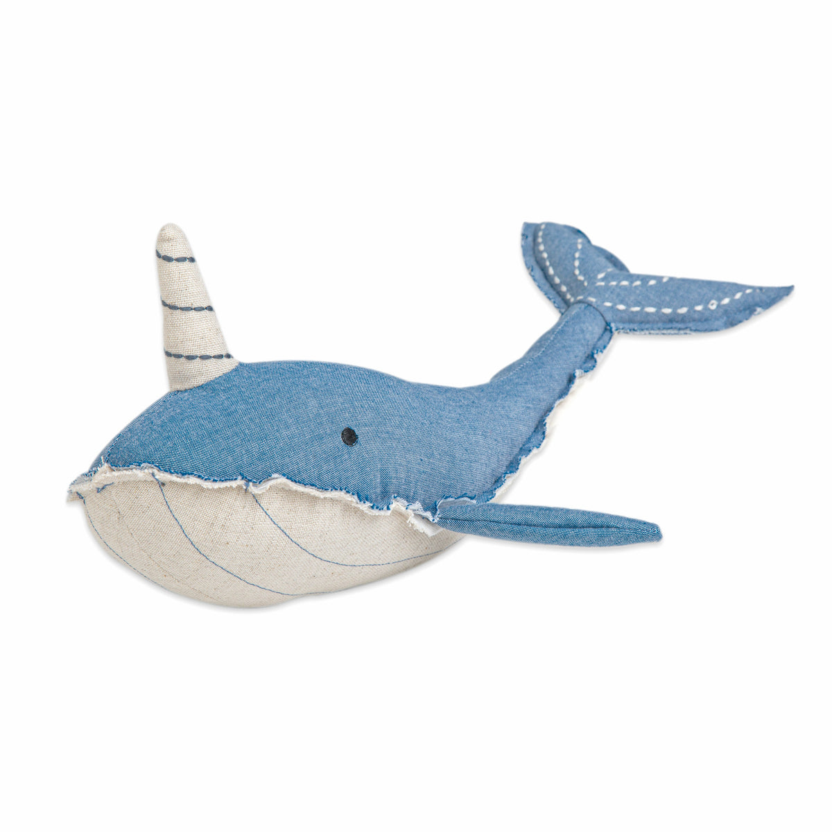 Crane Baby Plush Toy - Caspian Narwhal