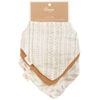 Crane Baby Bandana Bib Set - Willow Multicolor Leaf