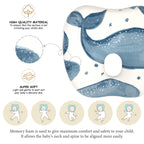 Crane Baby Memory Foam Pillow - Caspian Whale