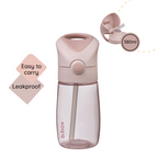 B.Box Straw Drink Bottle Junior 380mL- Leakproof & Easy Carry Bottle for Toddlers & Preschoolers - Free-Flowing
