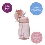 B.Box Straw Drink Bottle Junior 380mL- Leakproof & Easy Carry Bottle for Toddlers & Preschoolers - Free-Flowing