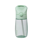 B.Box Straw Drink Bottle Junior 380mL Leakproof & Easy Carry Bottle for Toddlers & Preschoolers - Free-Flowing - Sparemint Green