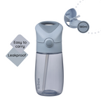 B.Box Straw Drink Bottle Junior 380mL- Leakproof & Easy Carry Bottle for Toddlers & Preschoolers - Free-Flowing