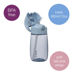 B.Box Straw Drink Bottle Junior 380mL- Leakproof & Easy Carry Bottle for Toddlers & Preschoolers - Free-Flowing