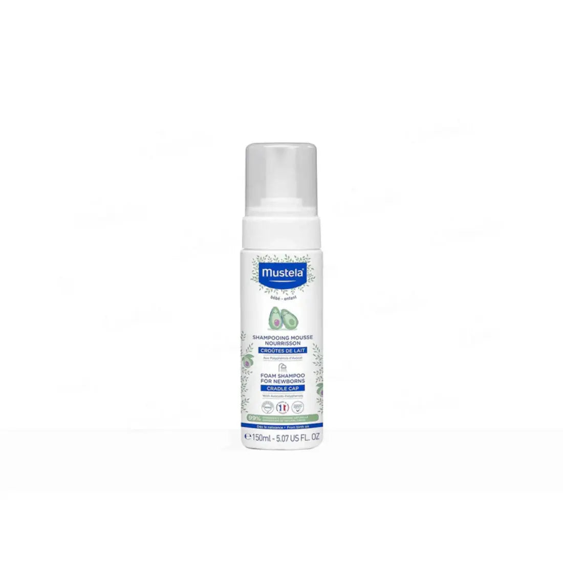Mustela Cradle Cap Foam Shampoo (150 ml)