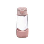 B.Box Flip Top Lid Spout Drink Bottle for kids - Leak Proof & Easy to Carry 450ml - Blush Crush Pink
