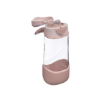 B.Box Flip Top Lid Spout Drink Bottle for kids - Leak Proof & Easy to Carry 450ml - Blush Crush Pink