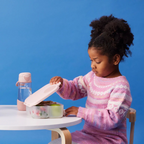 B.Box Flip Top Lid Spout Drink Bottle for kids - Leak Proof & Easy to Carry 450ml - Blush Crush Pink