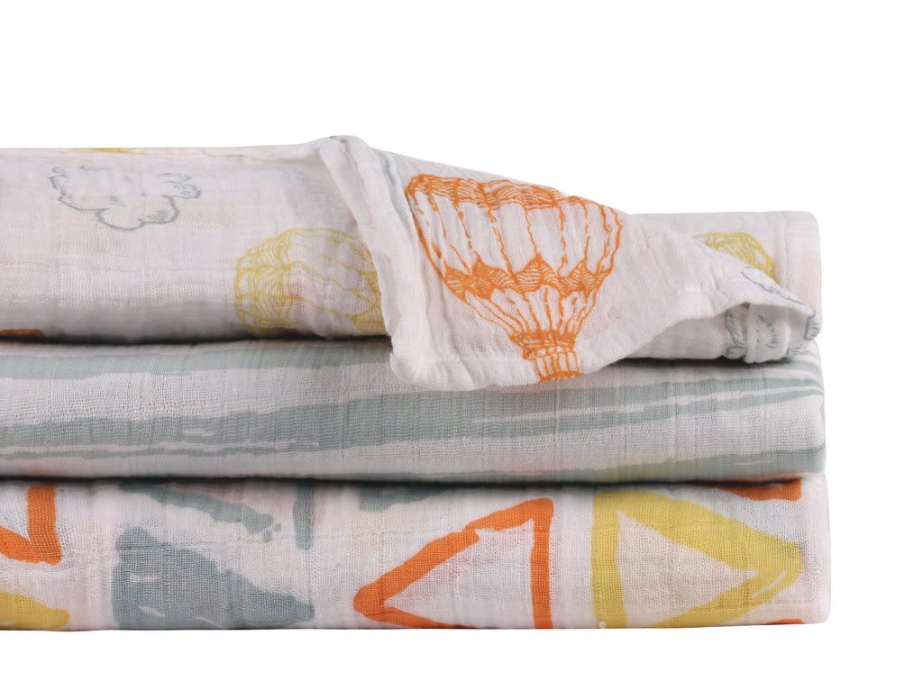 Abracadabra Swaddles (Set of 3) Hot Air Balloon