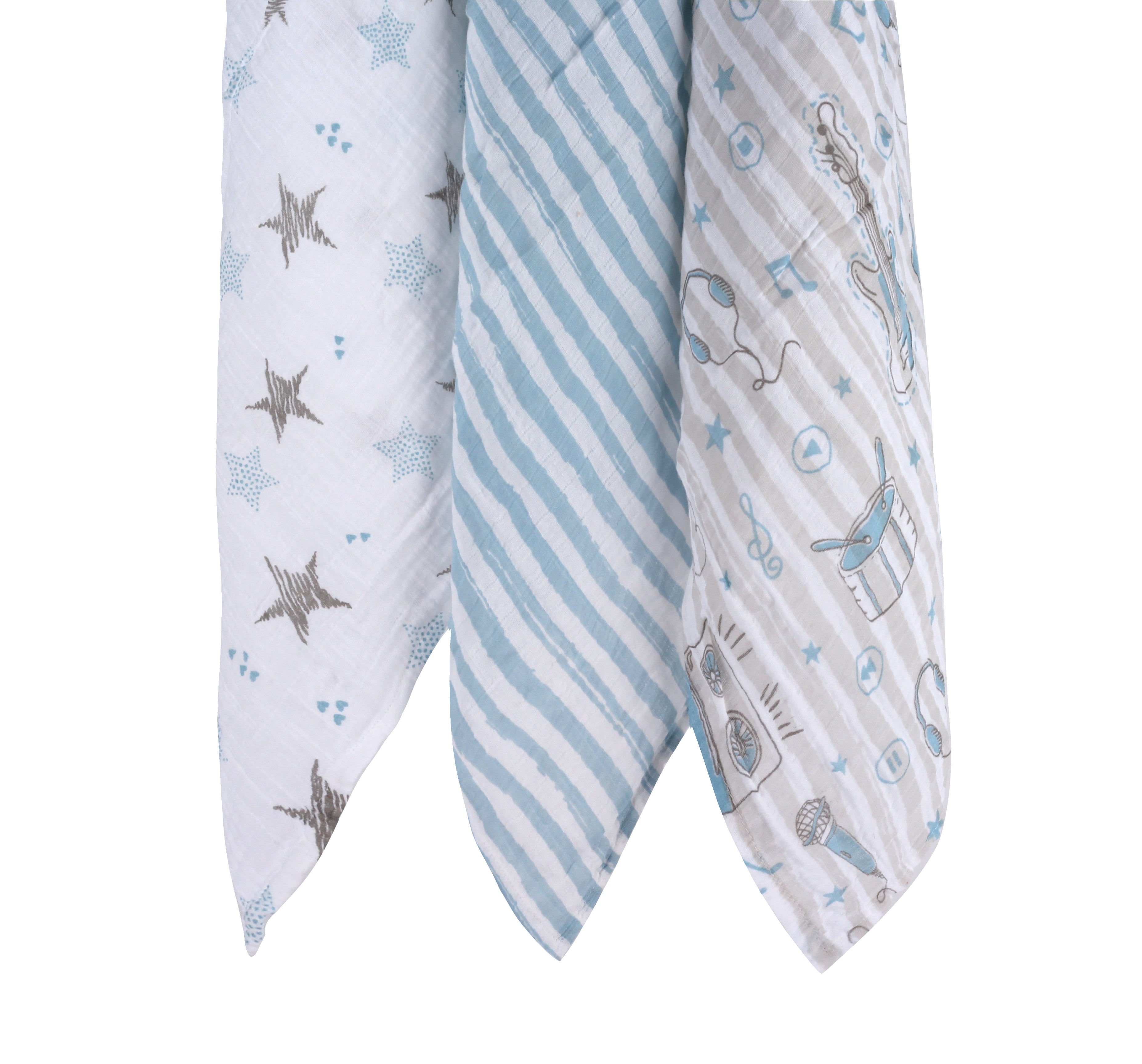 Abracadabra Swaddles (Set of 3) Rockstar
