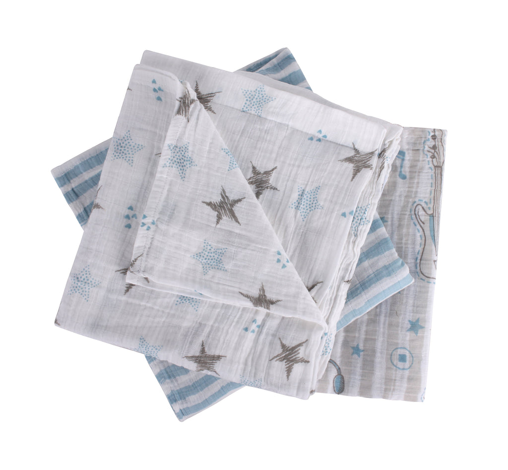 Abracadabra Swaddles (Set of 3) Rockstar