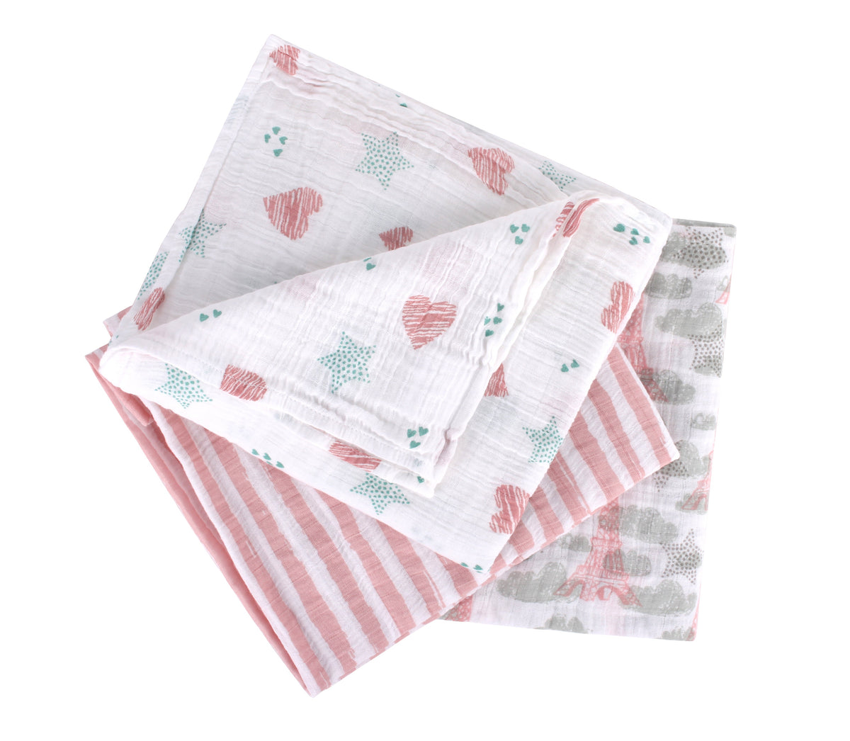 Abracadabra Swaddles (Set of 3) Eiffel Tower