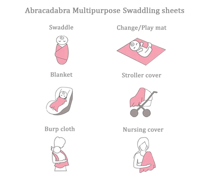 Abracadabra Swaddles (Set of 3) Eiffel Tower