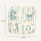 Abracadabra Muslin Wipes (Set of 3) - Rockstar