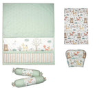 6 Piece Baby Cot Bedding Set - Bambi & Friends