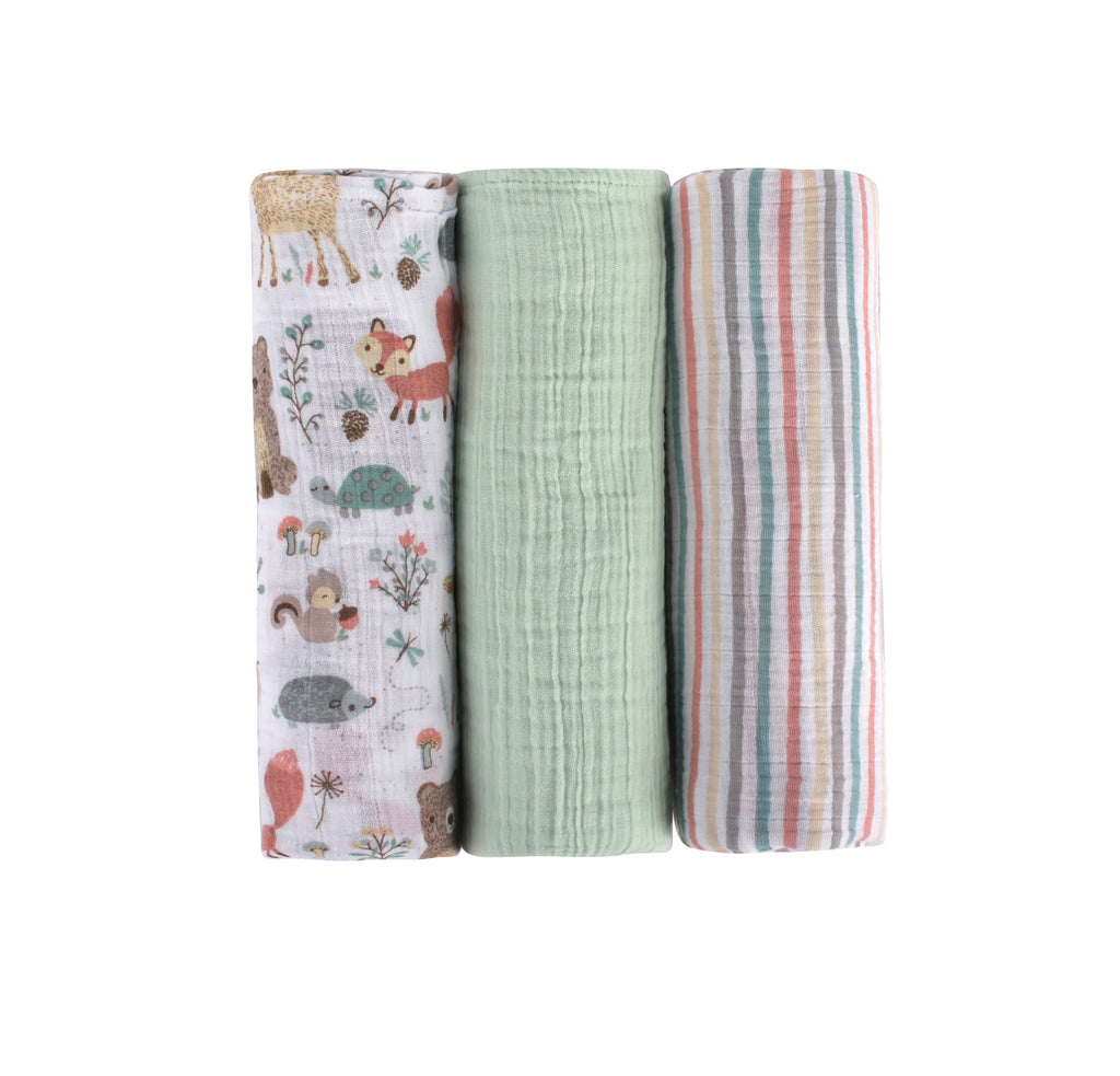 Abracadabra Swaddles (Set of 3) Bambi & Friends
