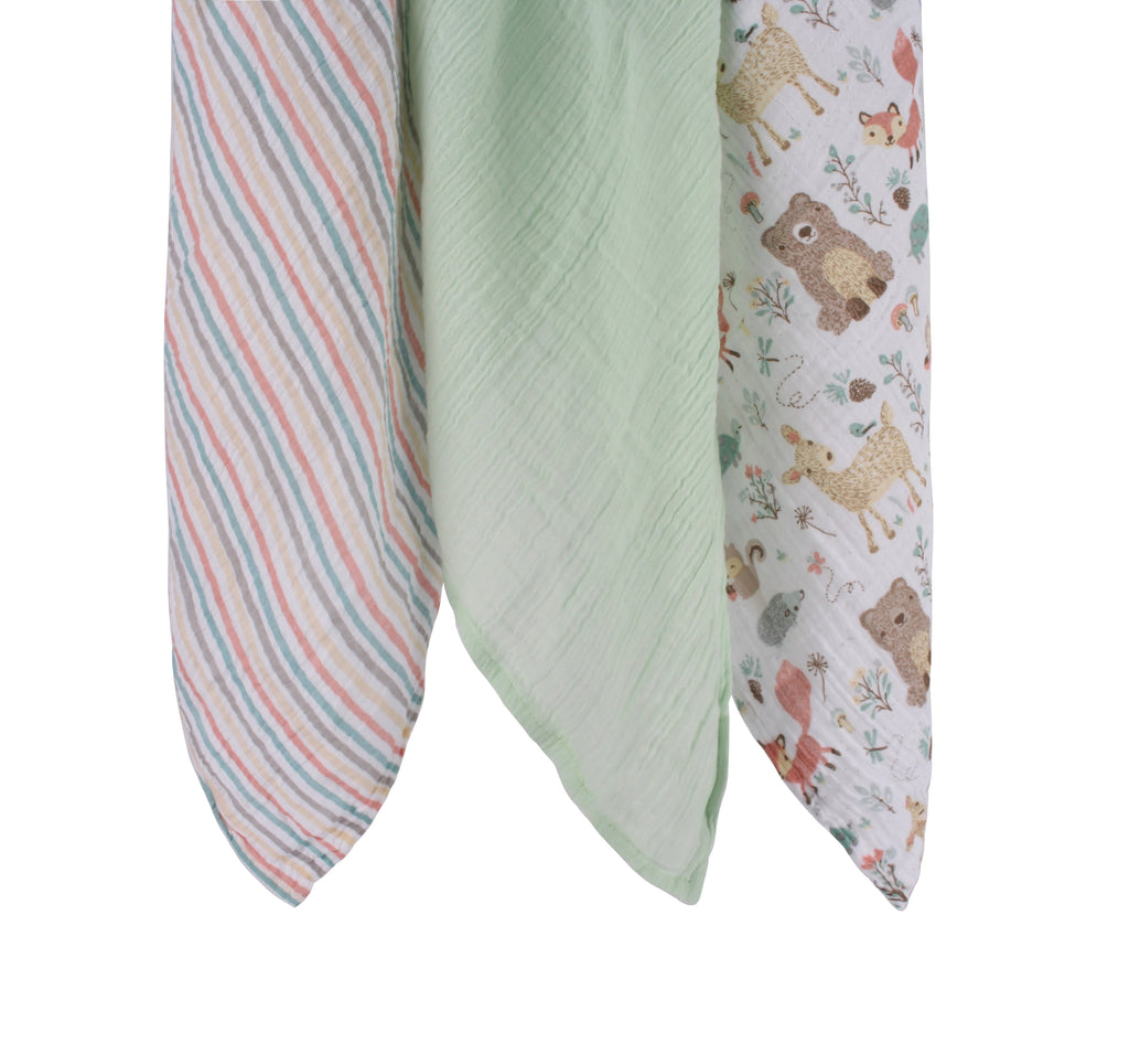 Abracadabra Swaddles (Set of 3) Bambi & Friends