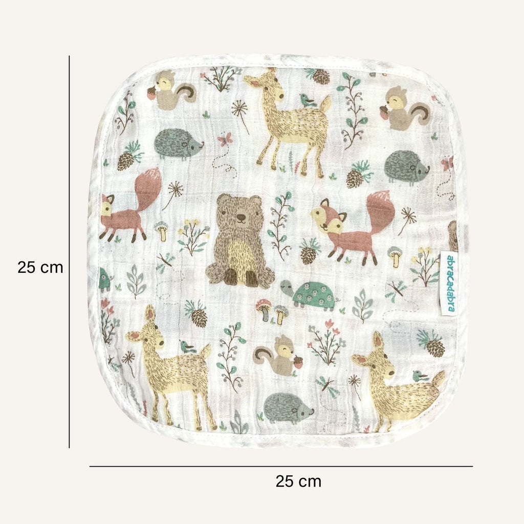 Abracadabra Muslin Wipes (Set of 3) - Bambi & Friends