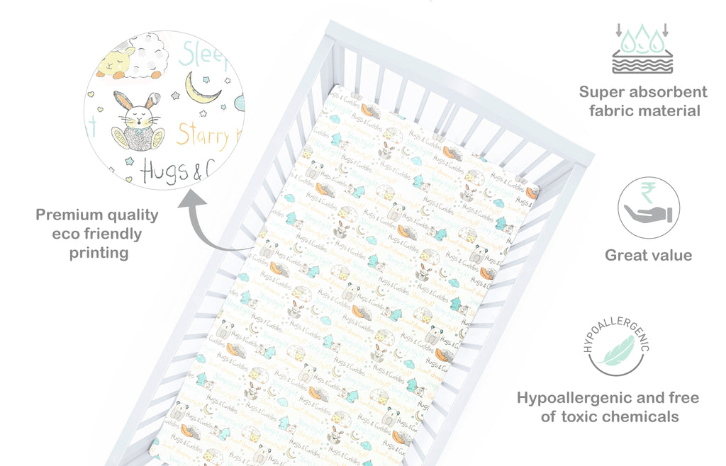 Abracadabra Flat Sheet (Set of 2) Sleepy Friends