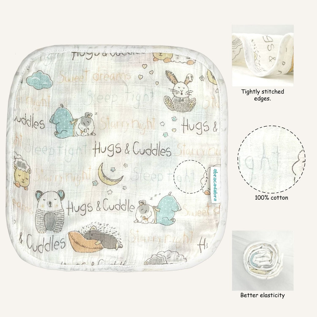 Abracadabra Muslin Wipes (Set of 3) - Sleepy Friends