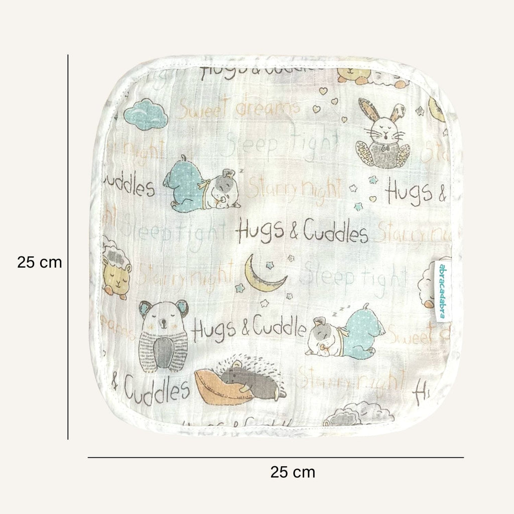 Abracadabra Muslin Wipes (Set of 3) - Sleepy Friends