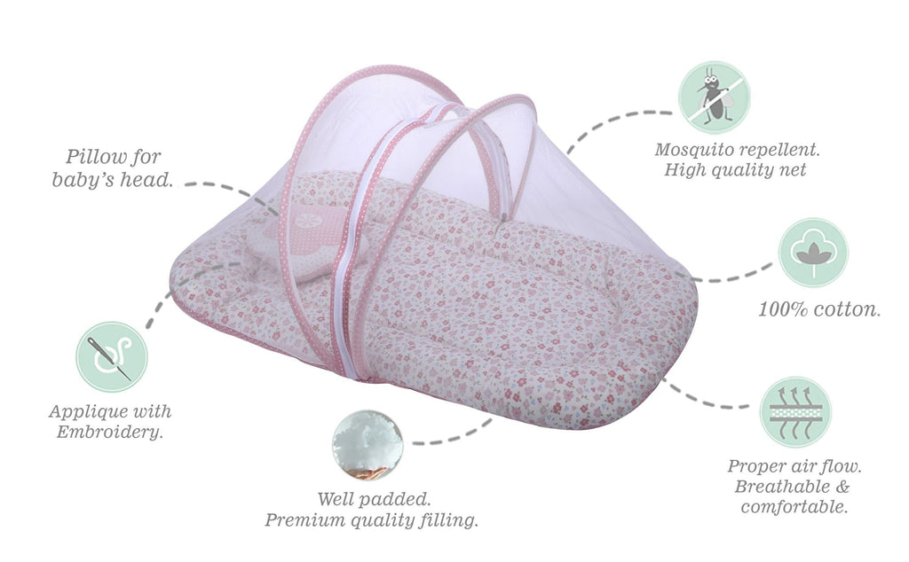 Abracadabra Gadda Set with mosquito net Vintage Floral