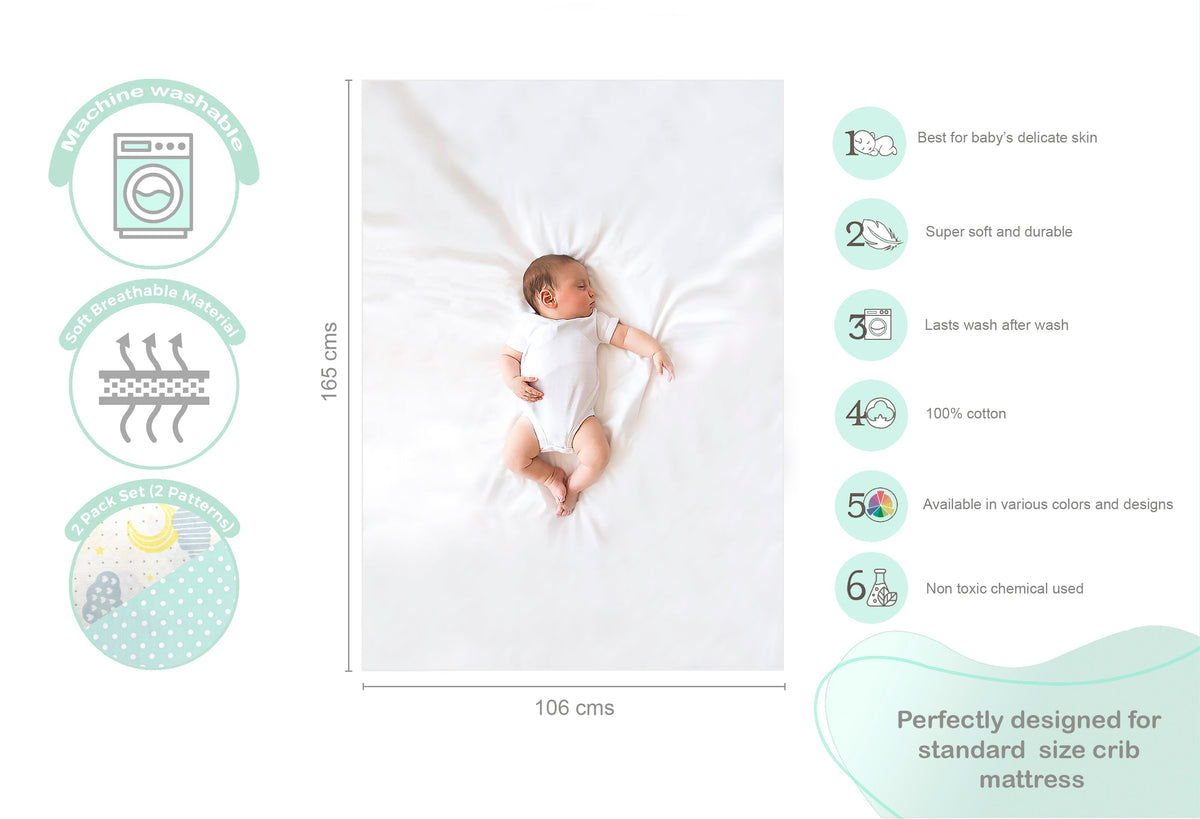 Abracadabra Flat Sheet (Set of 2) Lost in Clouds