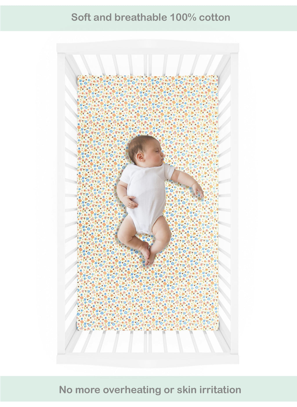 Abracadabra Flat Sheet (Set of 2) Ditsy Floral