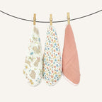 Abracadabra Muslin Wipes (Set of 3) - Bunny Garden
