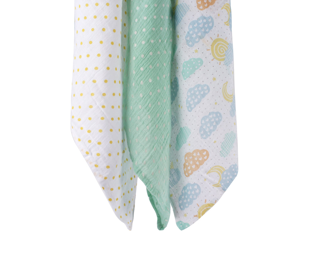 Abracadabra Swaddles (Set of 3) Lost in Clouds