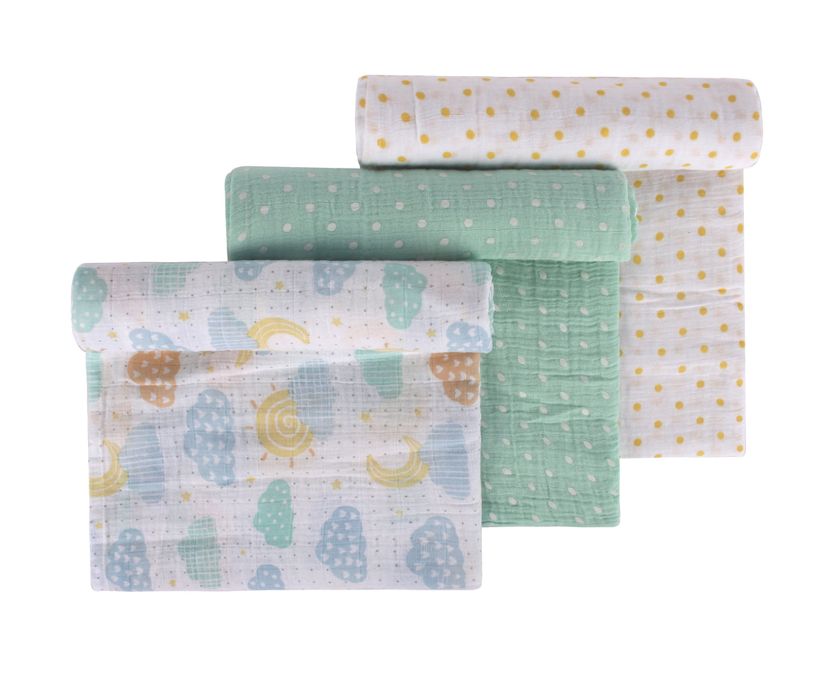 Abracadabra Swaddles (Set of 3) Lost in Clouds