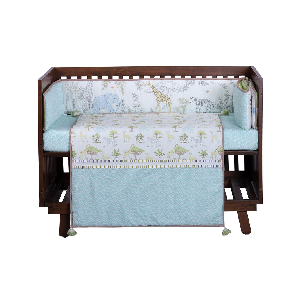 Abracadabra 6 Piece Baby Cot Bedding Set - Savanna