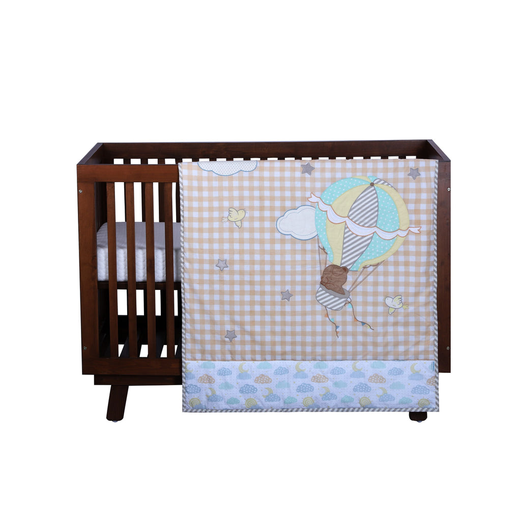 6 Piece Baby Cot Bedding Set - Lost in Clouds