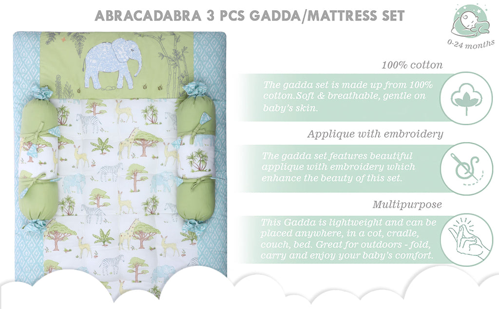 Gadda Set with 2 bolsters - Savanna