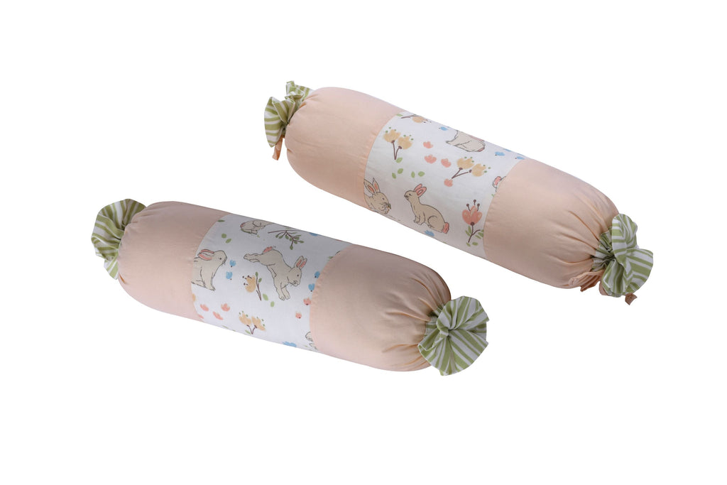 Gadda Set with 2 Bolsters - Bunny Garden
