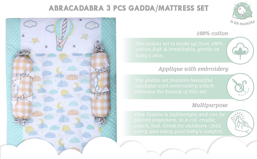 Gadda Set with 2 bolsters - Lost in Clouds