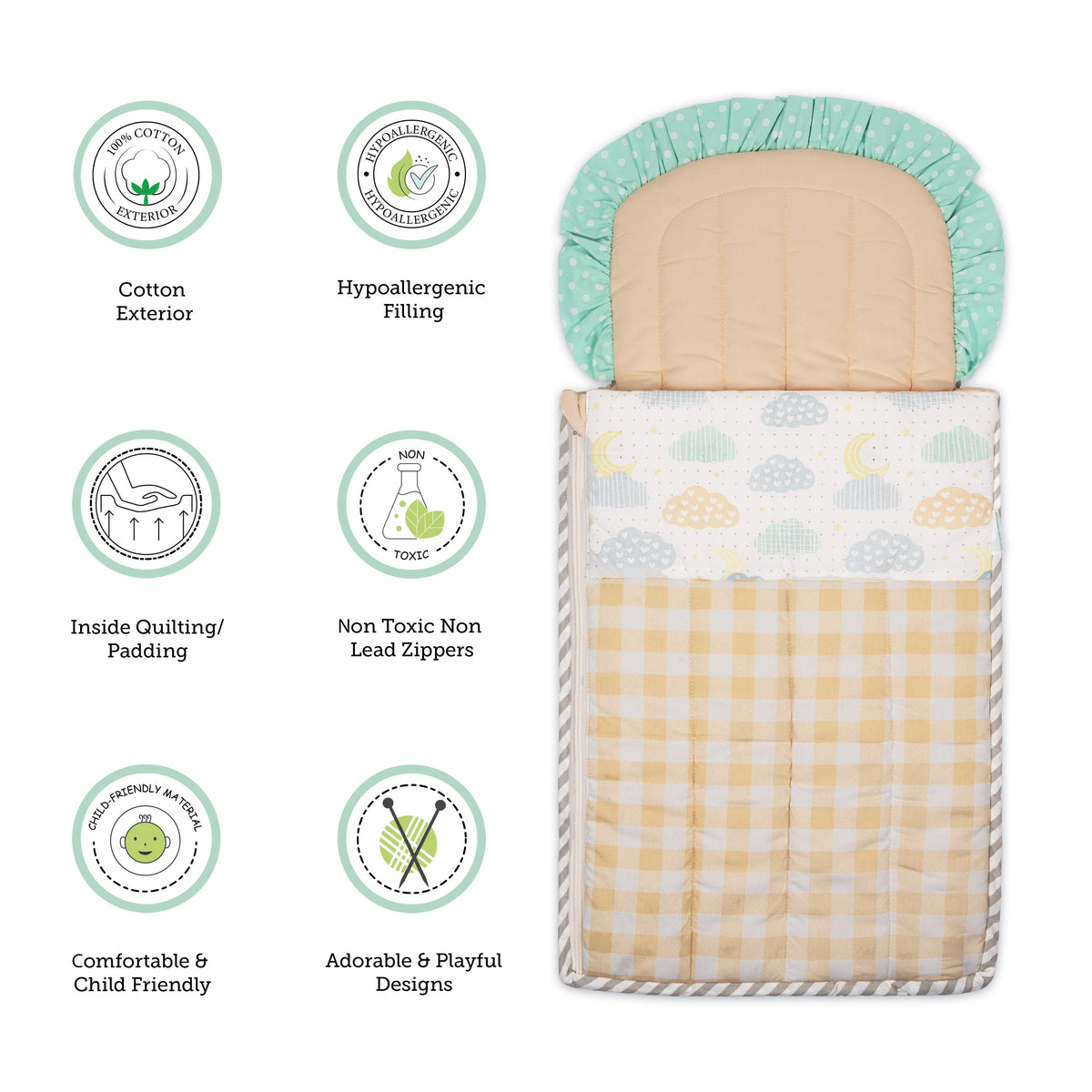 Abracadabra Quilted Nest Bag Lost in Clouds