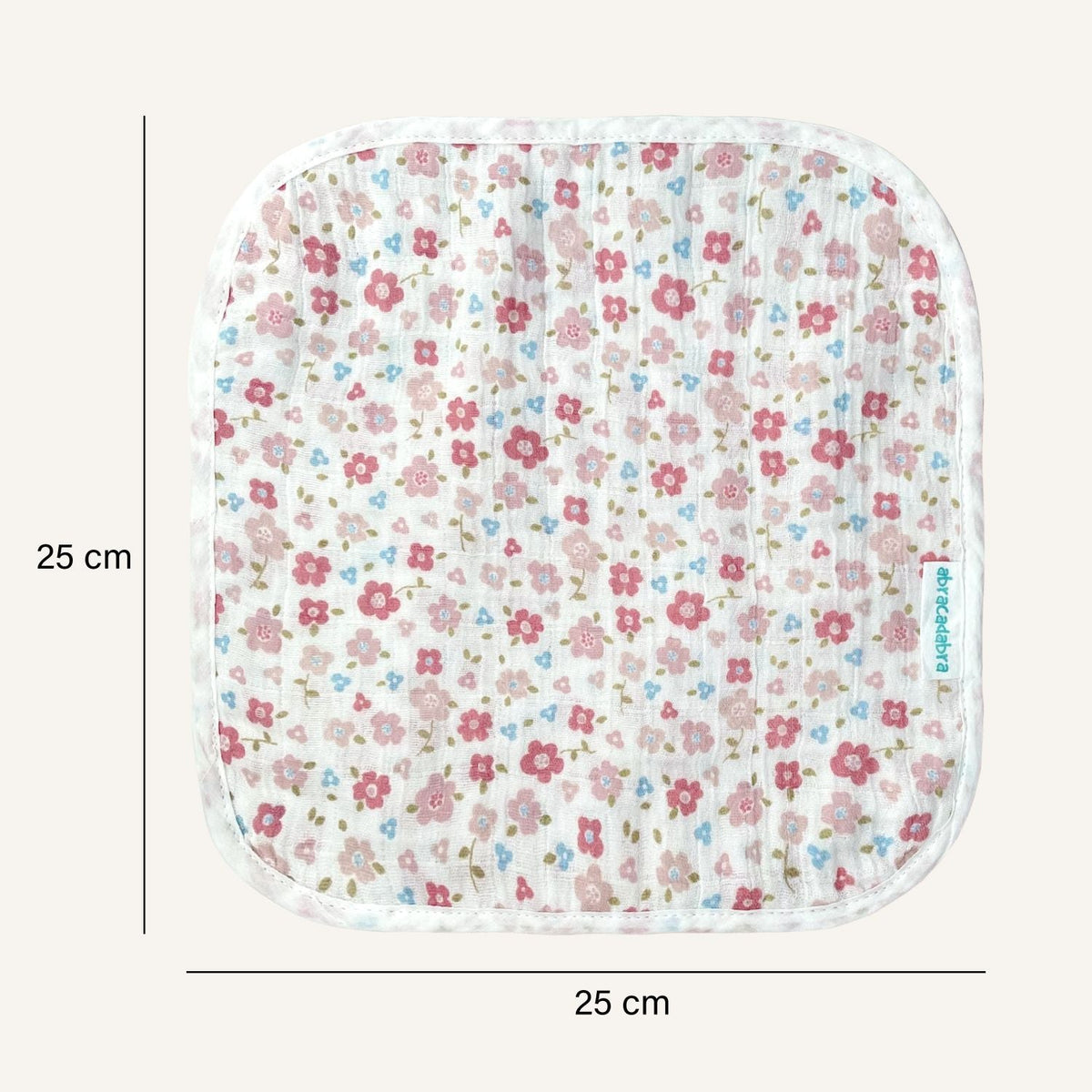 Abracadabra Muslin Wipes (Set of 3) - Vintage Floral