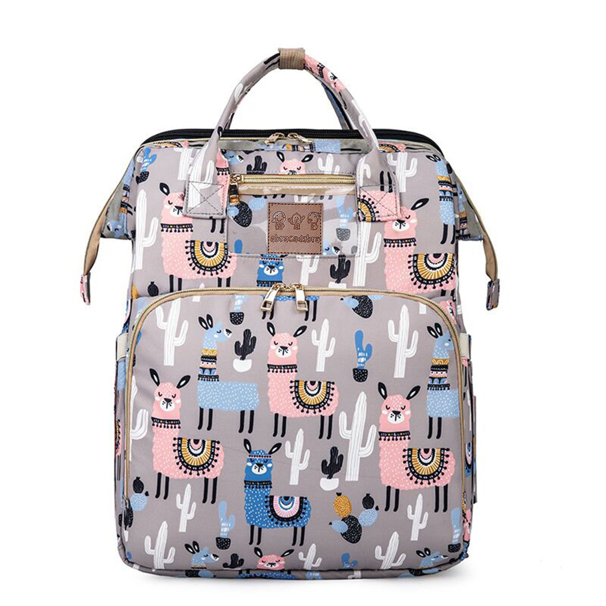 Abracadabra Printed Diaper Bag - Llama
