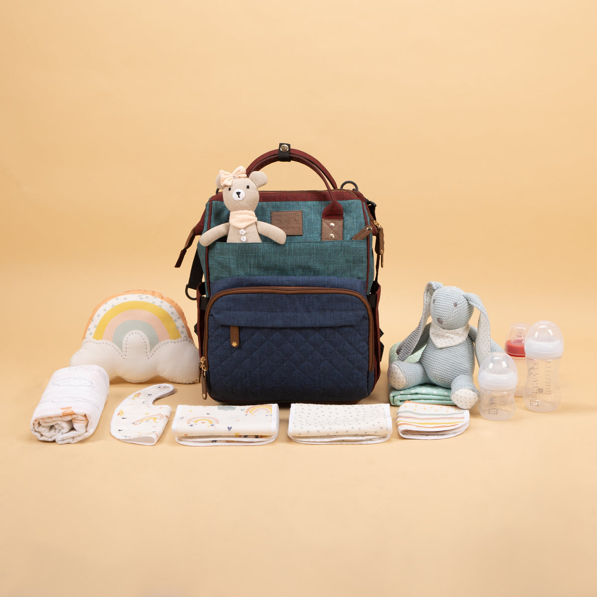 Abracadabra Diaper Bag with Changing Station - Multicolor