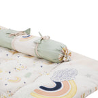 Abracadabra Gadda Set with two bolsters - Rainbow
