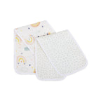 Abracadabra Muslin Burp Pad - Rainbow